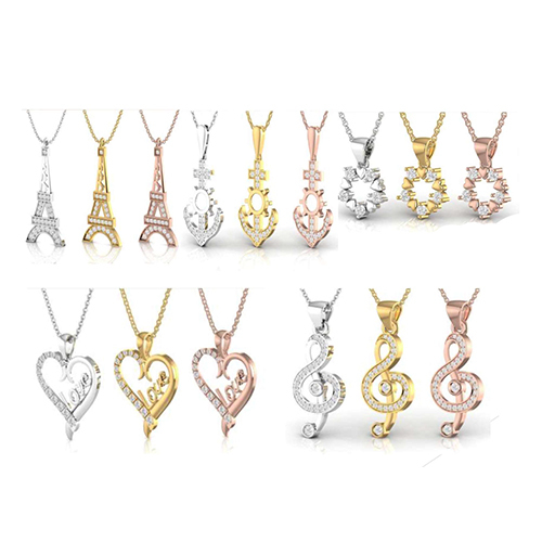 01_Designer Diamond Pendant - Diamond Clarity: I2