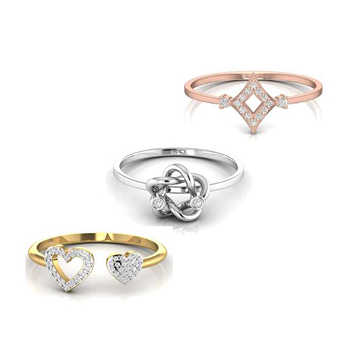 Diamond Light Weight Rings - Diamond Clarity: I3