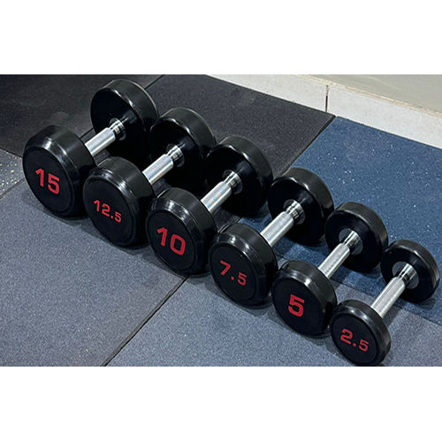 Rubber Gym Dumbbells