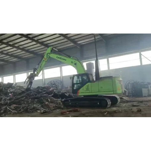 Hydraulic Scrap Grapple - Color: Green