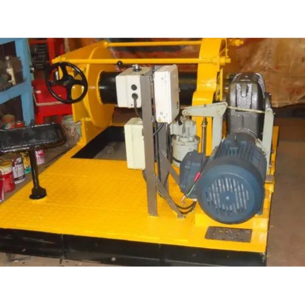 Electric Winch - Standard Size , Yellow Electric Power Source for Efficient Pulling