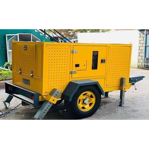 Hydraulic Diesel Operated Winch Machine - Color: Yellow