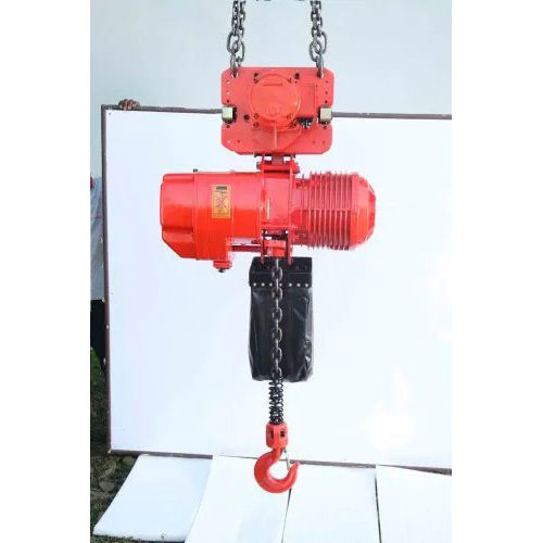 Mini Electric Chain Hoist - Color: Red