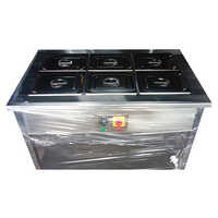 Stainless Steel Bain Marie - Custom Size Available, Silver Finish, Durable Hotel Kitchen Equipment With Warranty