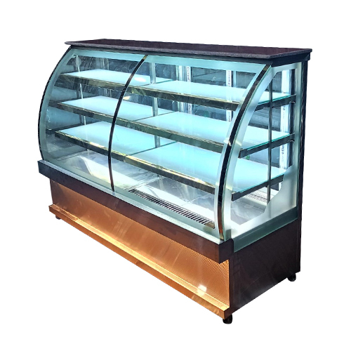 Stainless Steel C Bend Glass Display Counter