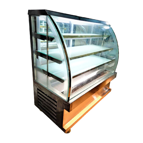 Stainless Steel C Bend Glass Display Counter