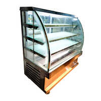 Stainless Steel C Bend Glass Display Counter