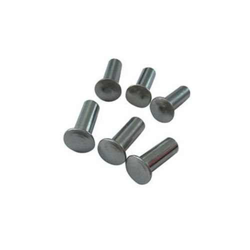 Flat Head Rivets - Color: Silver