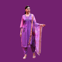 Latest Readymade kurti in Purple color