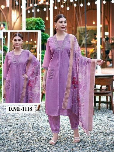 Readymade kurti in Purple color