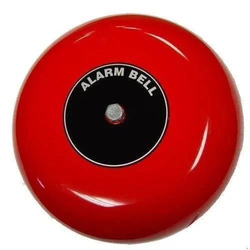 Fire Alarm Gong Bell - Mild Steel Red Design | 50 Hertz Frequency, Durable Industrial Grade with Warranty