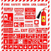 Fire Safety Signs - Square Shape, Bright Red Color | Printed Fire Sign Boards With Custom Printing Options For All Buildings