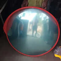 Road Safety Convex Mirror - Color: Black