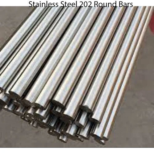 Stainless Steel 202 Round Bars - Finish: Polished