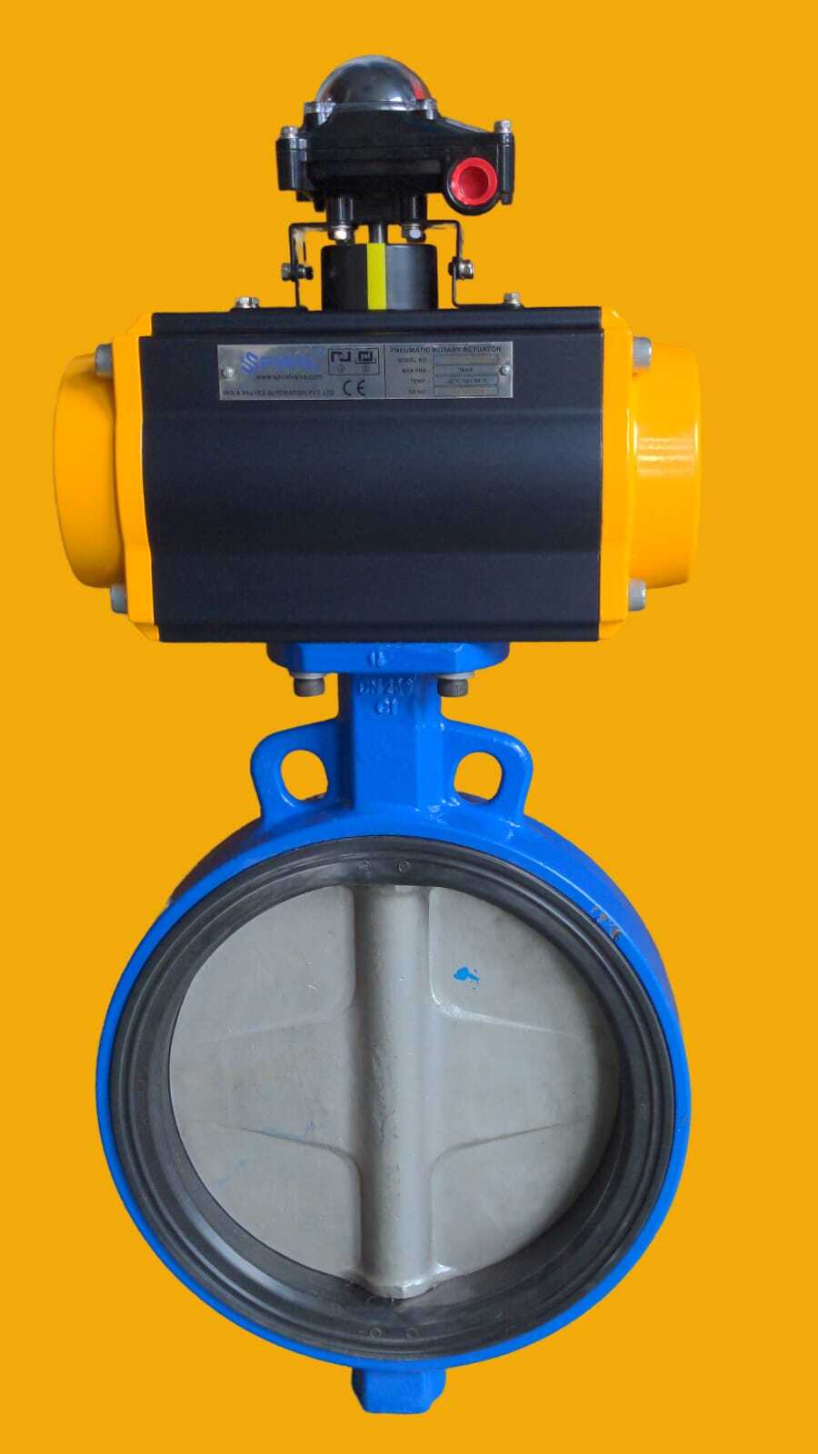 BUTTERFLY VALVE WITH ACTUATOR