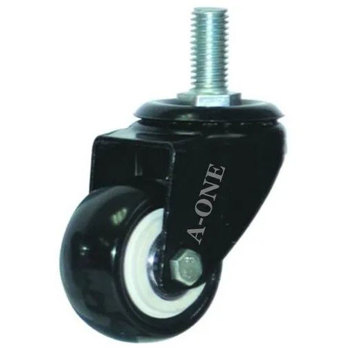 Black Pu Caster Wheel - Usage: Industrial