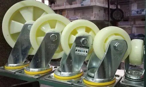 Nylon Pp Caster Wheel White Yellow