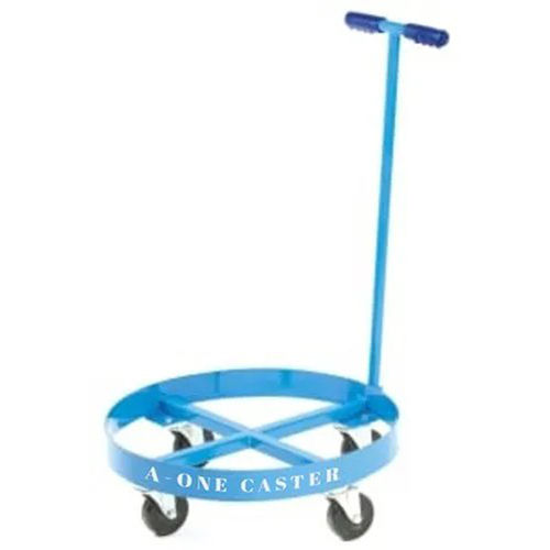 Barrel Trolley With 4 Wheel - Color: Blue