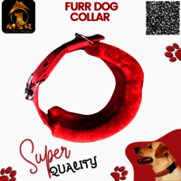 Double Layer Furr Dog Buckle Collar (PP / Nylon)