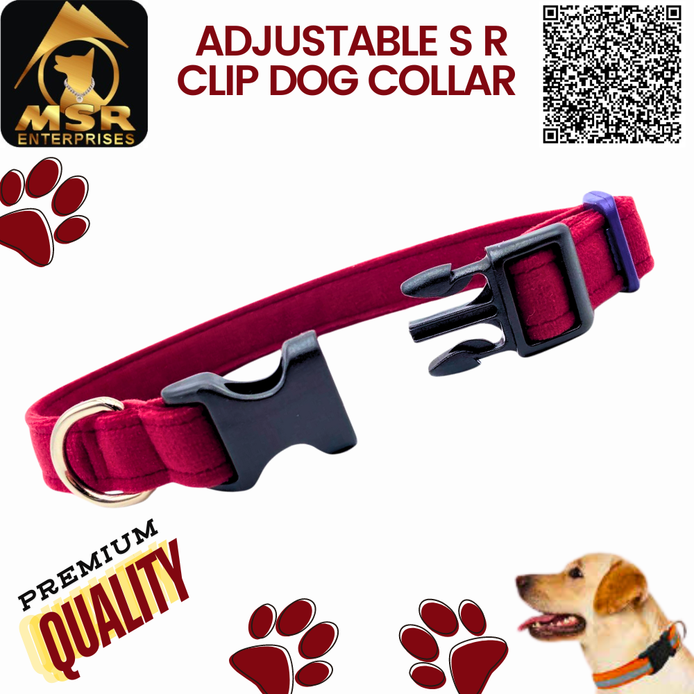 Double Layer Dog Adjustable SR Clip Collar PP / NYLON