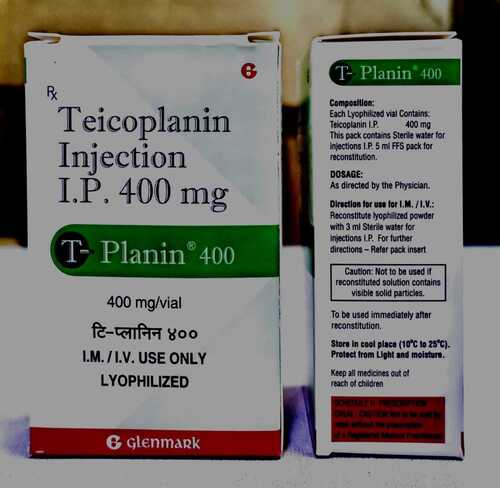 Teicoplanin Injection IP 400MG for Treatment of Severe Bacterial Infections