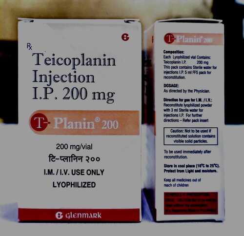 Teicoplanin Antibiotic Injection IP 200MG