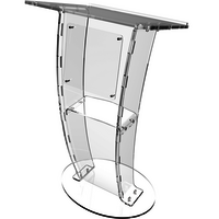 Acrylic Podium Clear Podium - Application: Church