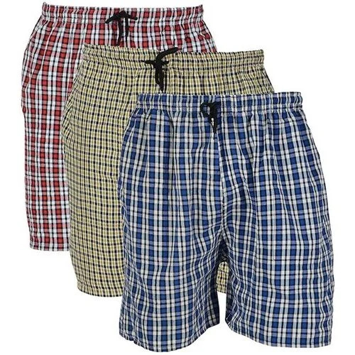 Mens Check Boxers