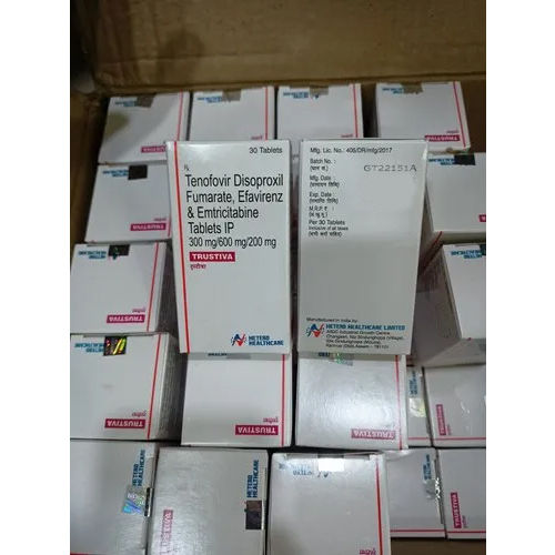 Tenofovir Disoproxil Fumarate Efavirenz And Emtricitabine Tablets Ip - Medicine Type: Hiv Medicine