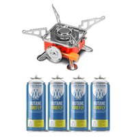 400ml Mini Portable Gas Stove 4 Butane Firefly Gas Cartridge Micron Aerosol Spray