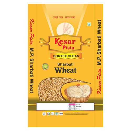 Kesar Pista Sharbati Wheat Laminated Bag - Color: Multi Colour