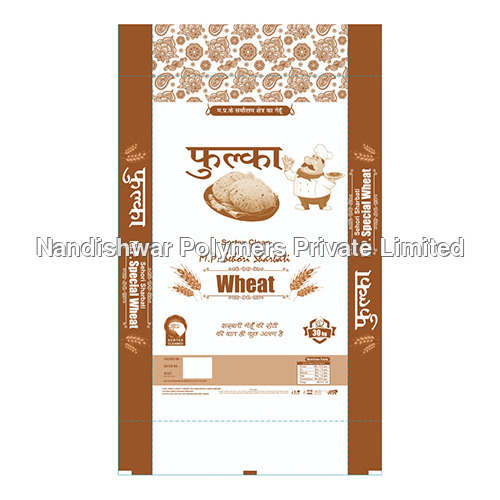 Phulka Wheat Laminated Bag - Color: Multi Colour