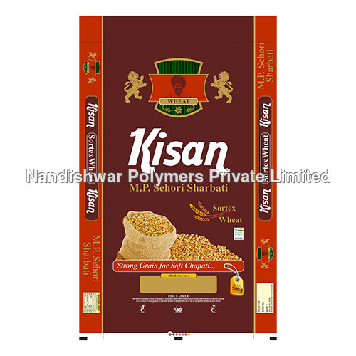 30Kg Kisan Wheat Laminated Bag - Color: Multi Colour