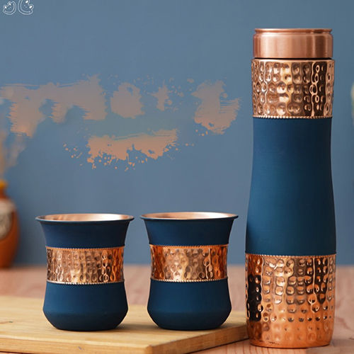 Copper Bottle Gift Sets - Color: Multicolor