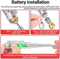 Mitsico Responsive Electrical Tester Pen,Portable Electrical Circuit Tester Pen Water-Proof Electricity Measurement Pen