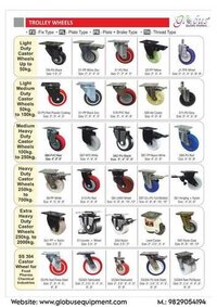 Heavy Duty Trolley Caster Wheels - Application: Luggage Handling