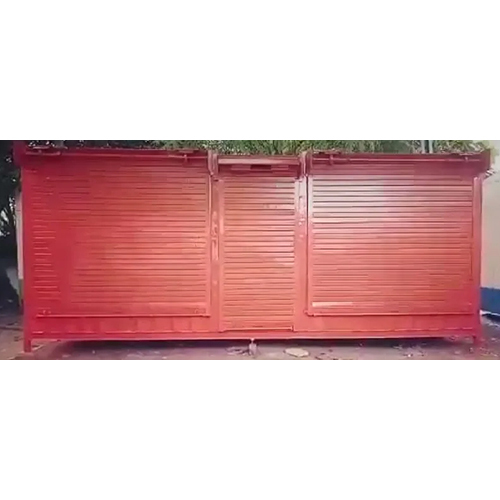 Red Mild Steel Portable Shop Container