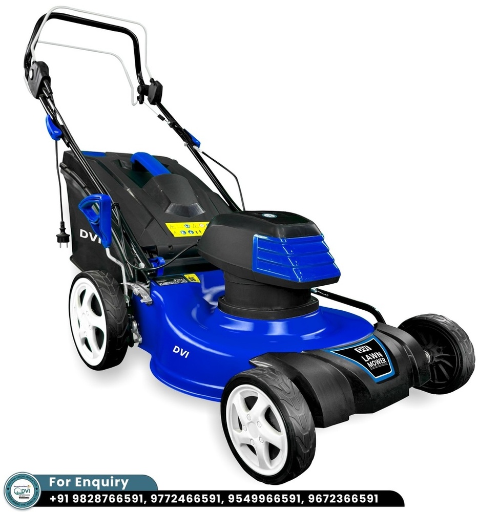 Electric Lawn Mower 18 Inch - Color: Blue