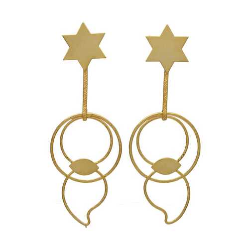 New arrival long Dangle earrings with Star design