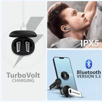 Blaupunkt BTW300 True Wireless ENC Earbuds (BK)