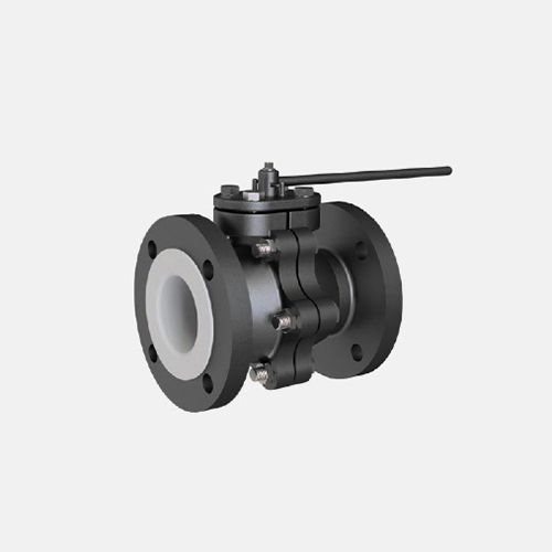 Industrial Fluoropolymer And Ptfe Lined Ball Valve - Color: Black