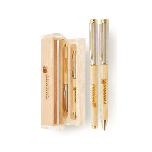 Pi 23-403 Wooden Pen Set - Color: Brown