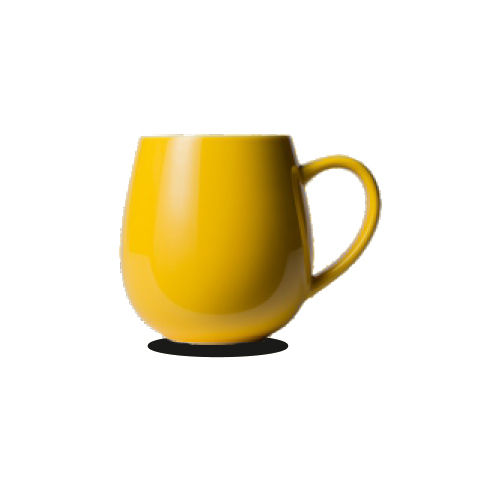 Yellow Mug - Material: Metal