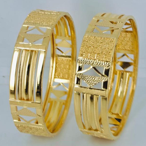 Ladies Designer Gold Jadau Bangles