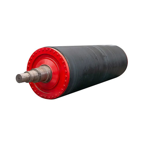 Coated Blind Drilled Press Roll With Chromium - Color: Black