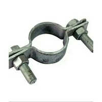 Mild Steel Pipe Clamps - Color: Metallic Grey
