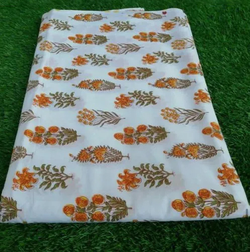 Cotton Block Printed Fabric - Style: Standard