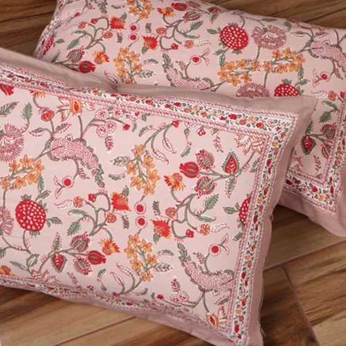 Jaipuri Block Printed Cushion Cover - Material: Cotton