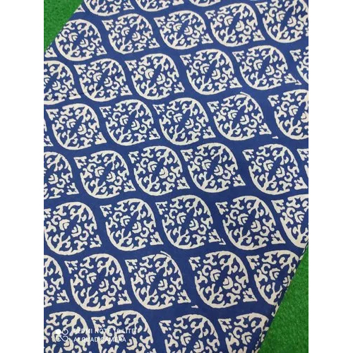 Indigo Natural Die Dress Material Fabric - Color: Blue