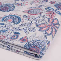 Hand Block Printed Dress Material Fabric - Design: Modern